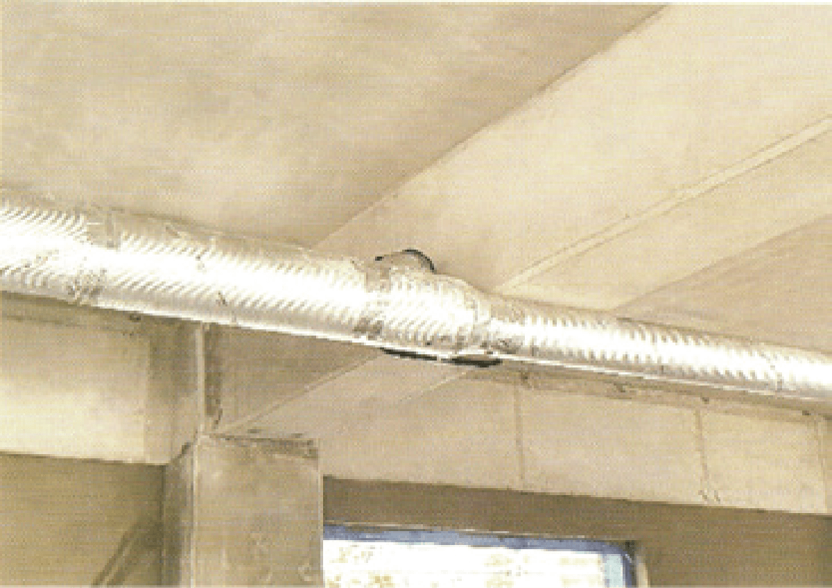 Foil-faced XLPE pipe insulation